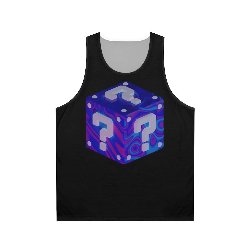 Psychedelic unisex tank top for electronic music and festivals