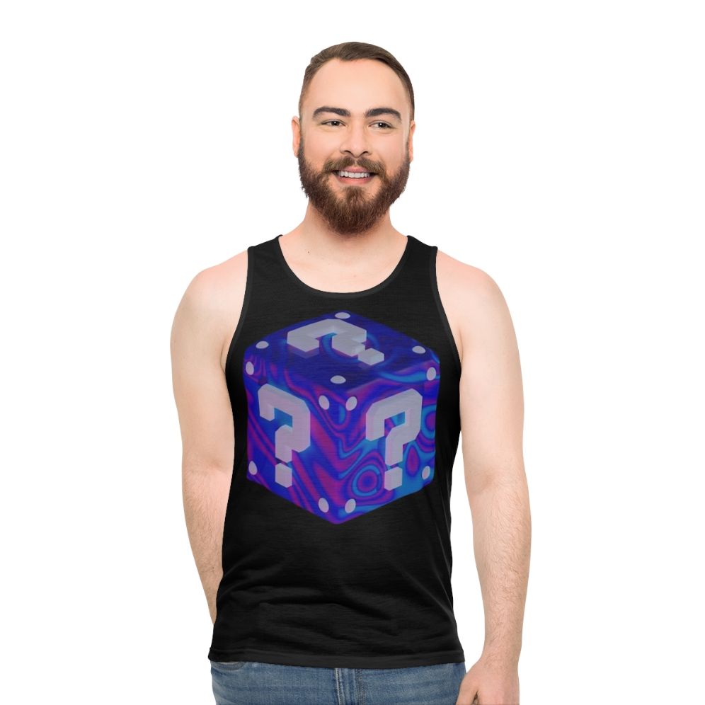 Psychedelic unisex tank top for electronic music and festivals