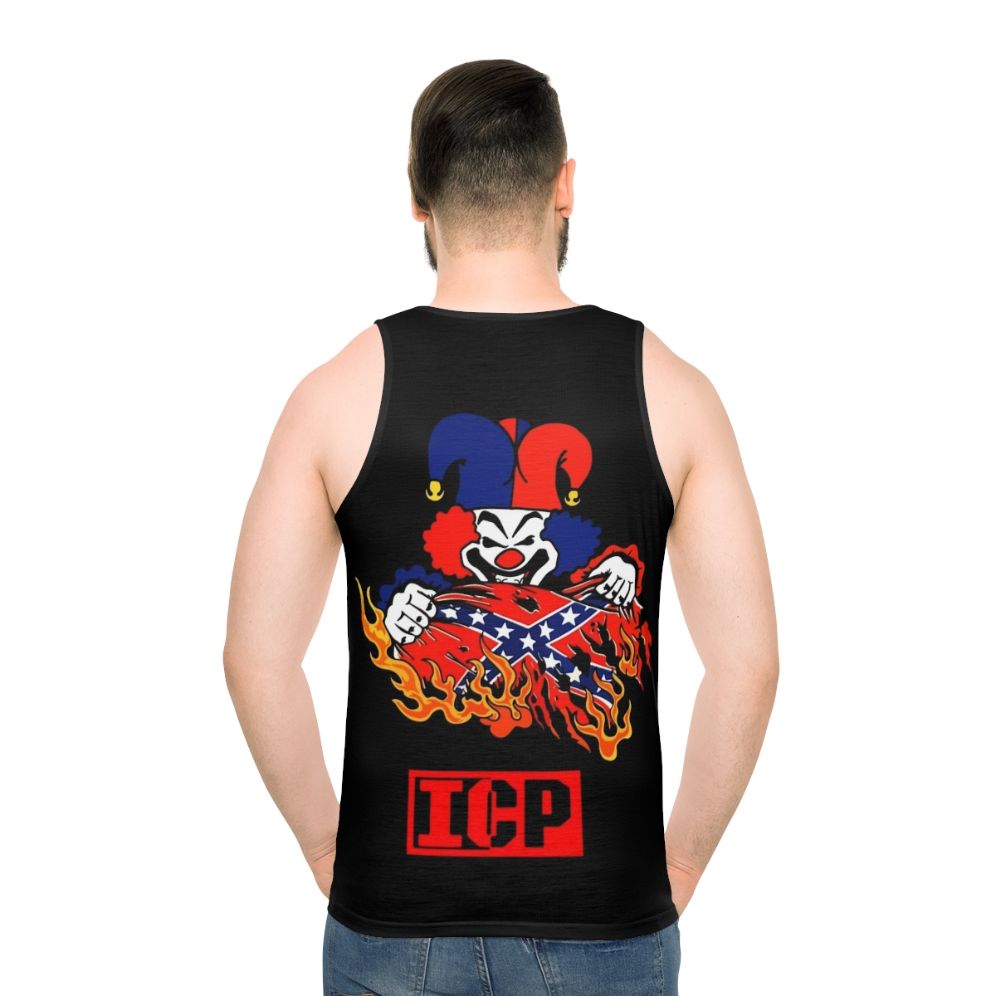 Psychopathic Vault Rebel Flag Unisex Tank Top with Colorful, Retro, and Animal Print Designs
