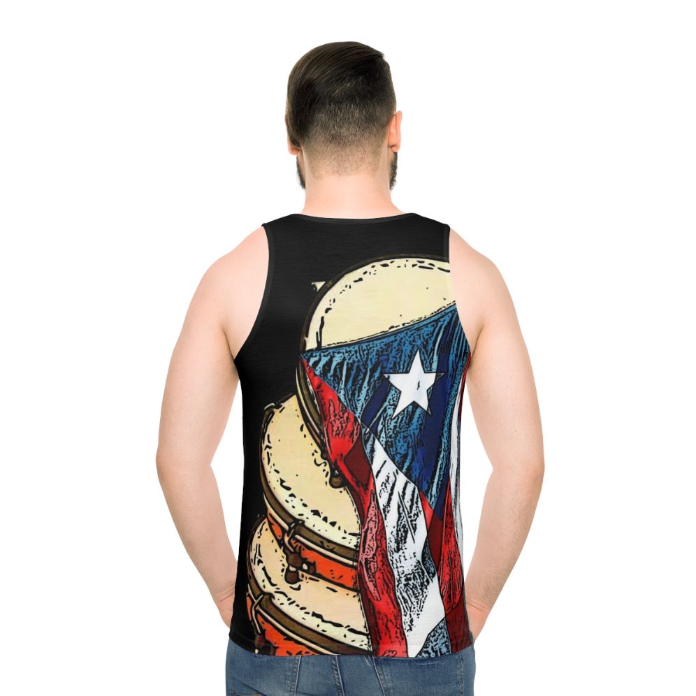 Puerto Rican Pleneras and Flag Unisex Tank Top