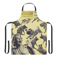 Pug attack horror-themed apron with funny pug design