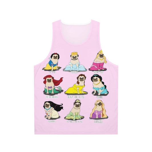 Pug Princesses Unisex Tank Top