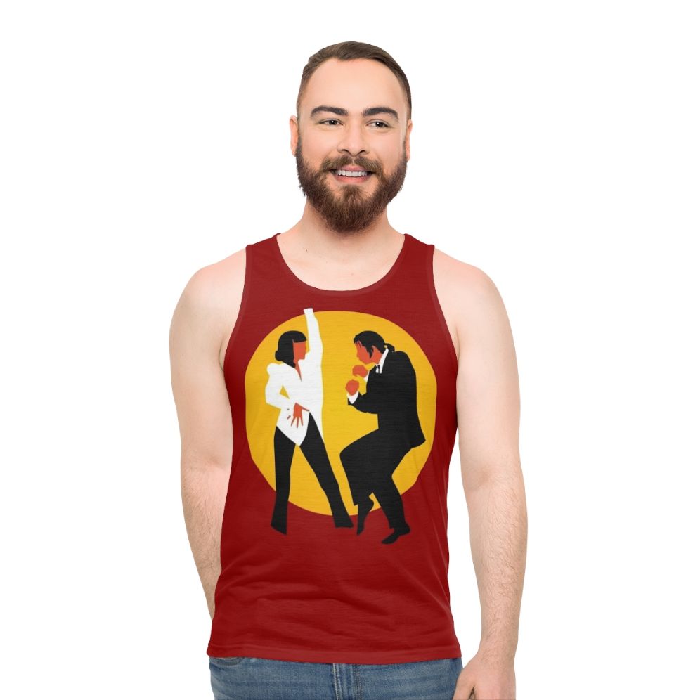 Pulp Fiction Unisex Tank Top with Iconic Scenes