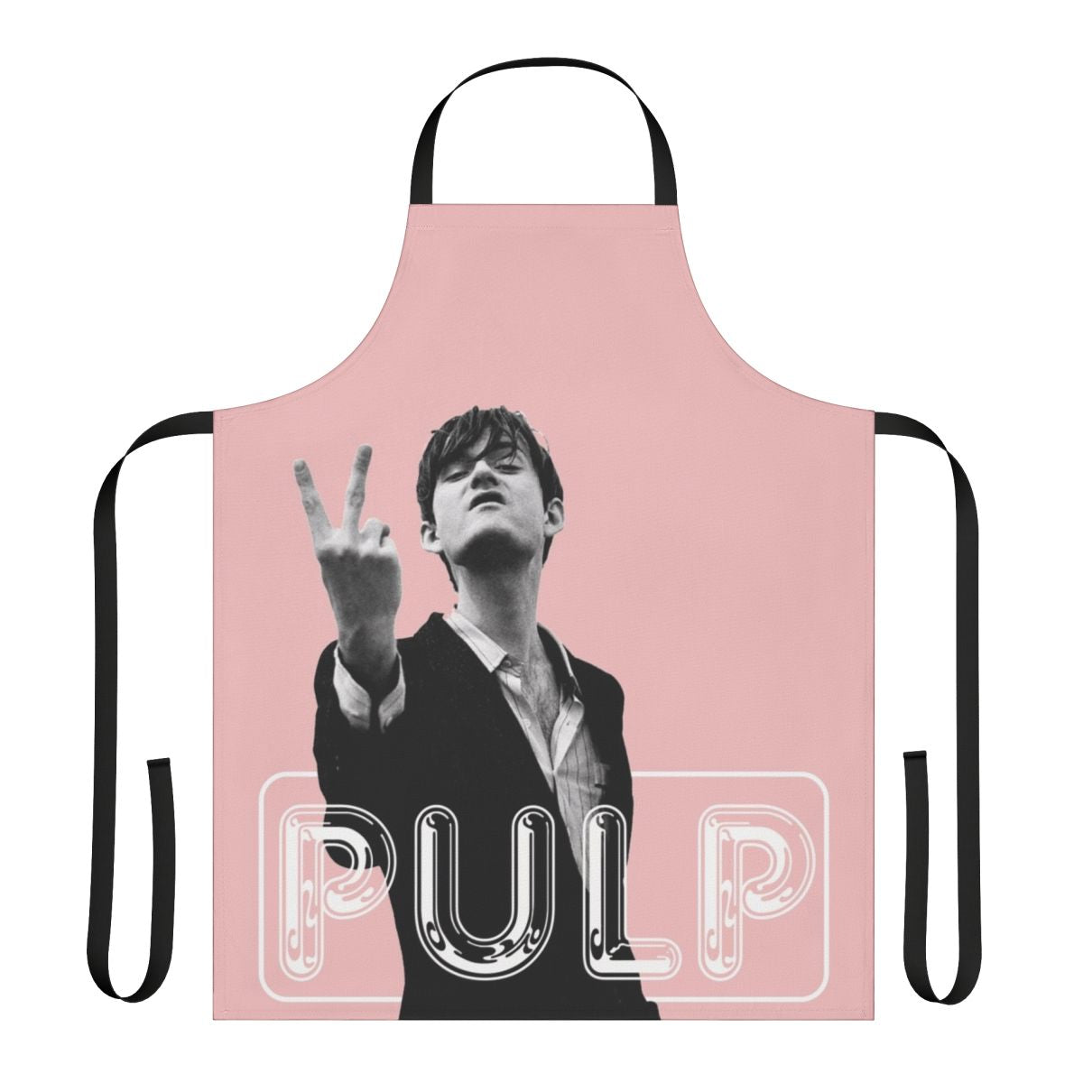 Apron featuring the Pulp band logo and design