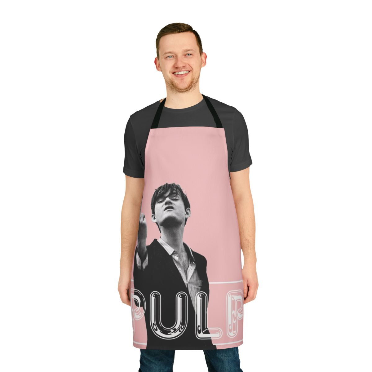 Apron featuring the Pulp band logo and design
