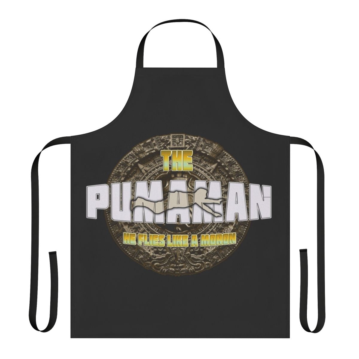 Pumaman movie inspired graphic printed on a high-quality apron