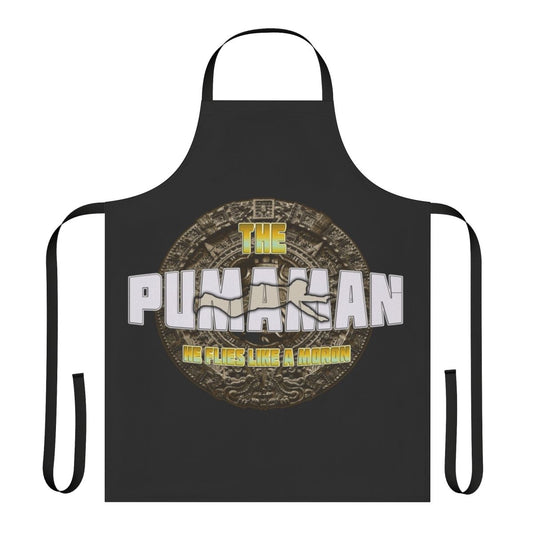 Pumaman movie inspired graphic printed on a high-quality apron