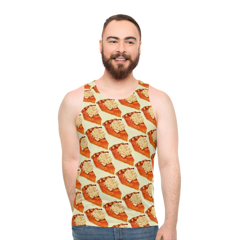 Pumpkin Pie Pattern Unisex Tank Top