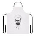 Punk anarchy apron with edgy design and social commentary