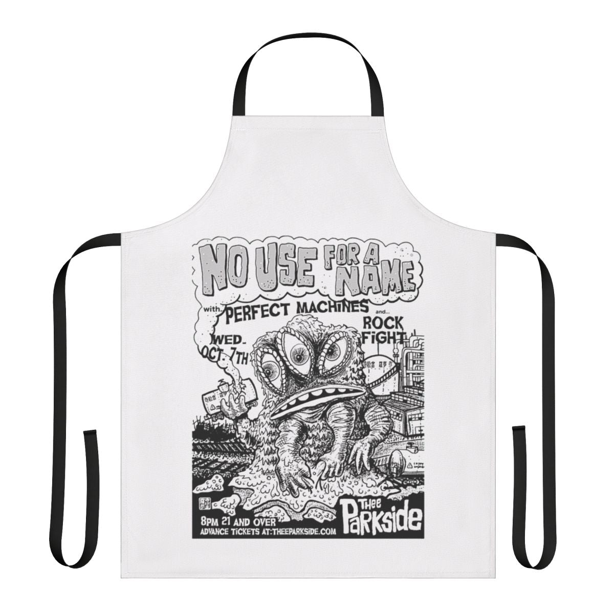 Punk band No Use For A Name inspired apron for music fans