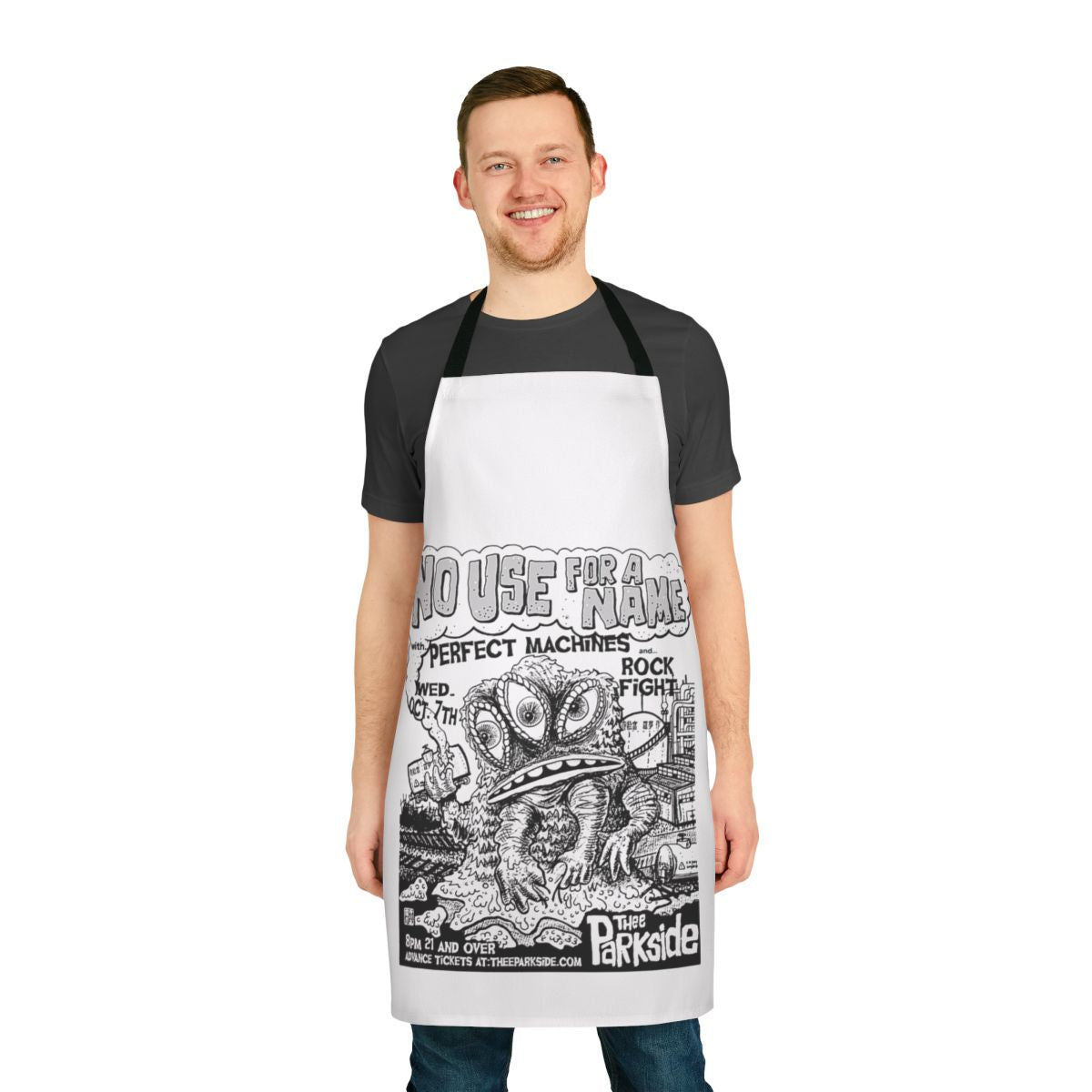 Punk band No Use For A Name inspired apron for music fans