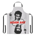Apron featuring a playing card design with Adam Ant, in a punk rock style.