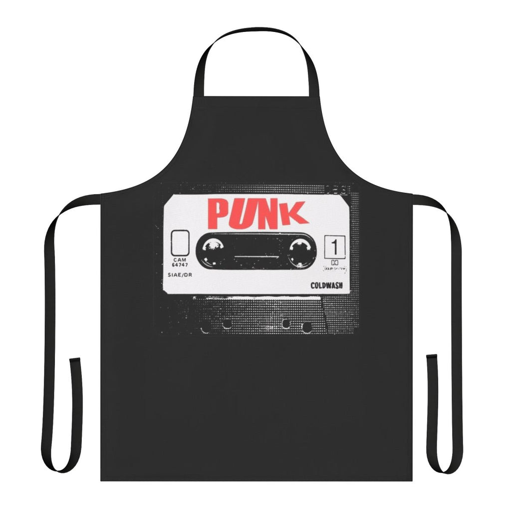 Punk-inspired apron with Sex Pistols-style design