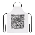 Apron featuring the Viagra Boys band logo and other punk-inspired designs