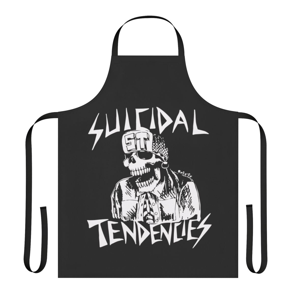 Suicidal Tendencies inspired punk metal apron featuring the band's iconic logo and design