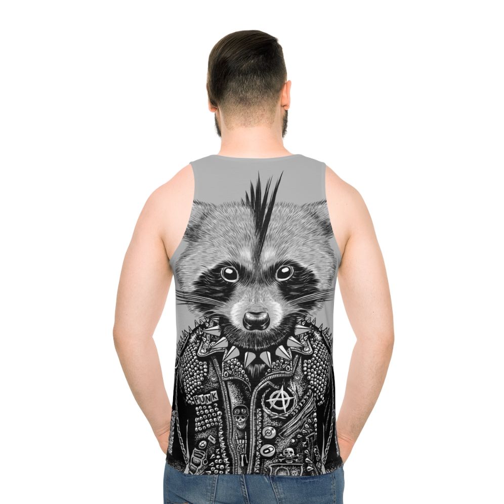 Punk Raccoon Graphic Tank Top