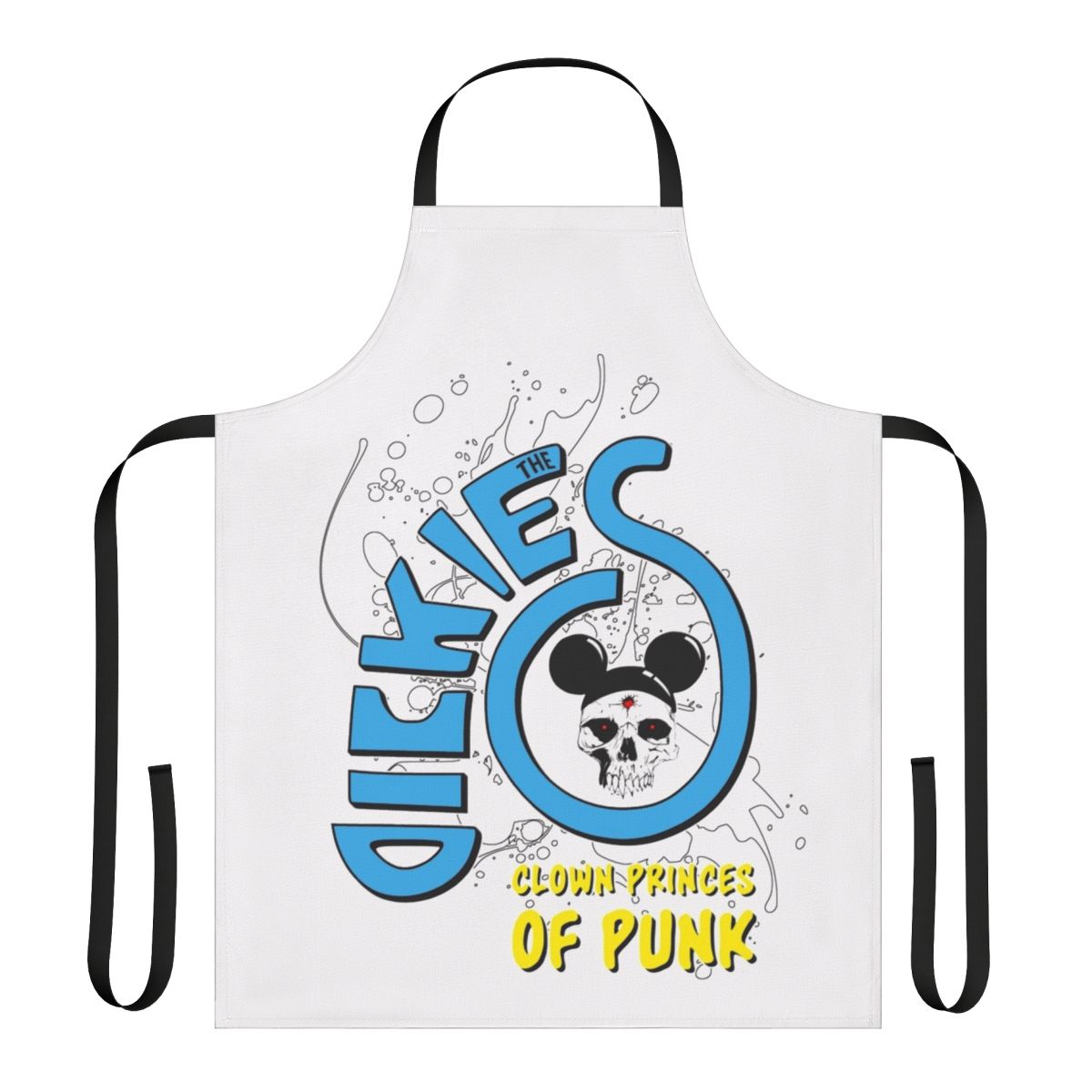 Punk rock apron featuring The Dickies' Clown Princes of Punk design