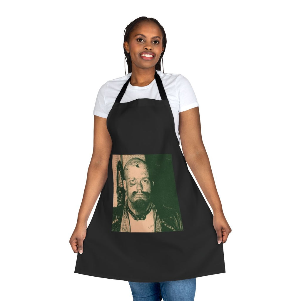 Gg Allin inspired punk rock apron with graphic design