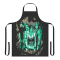 Punk rock art apron featuring a Distillers-inspired design