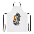 Stylish apron featuring a punk rock band design for music enthusiasts