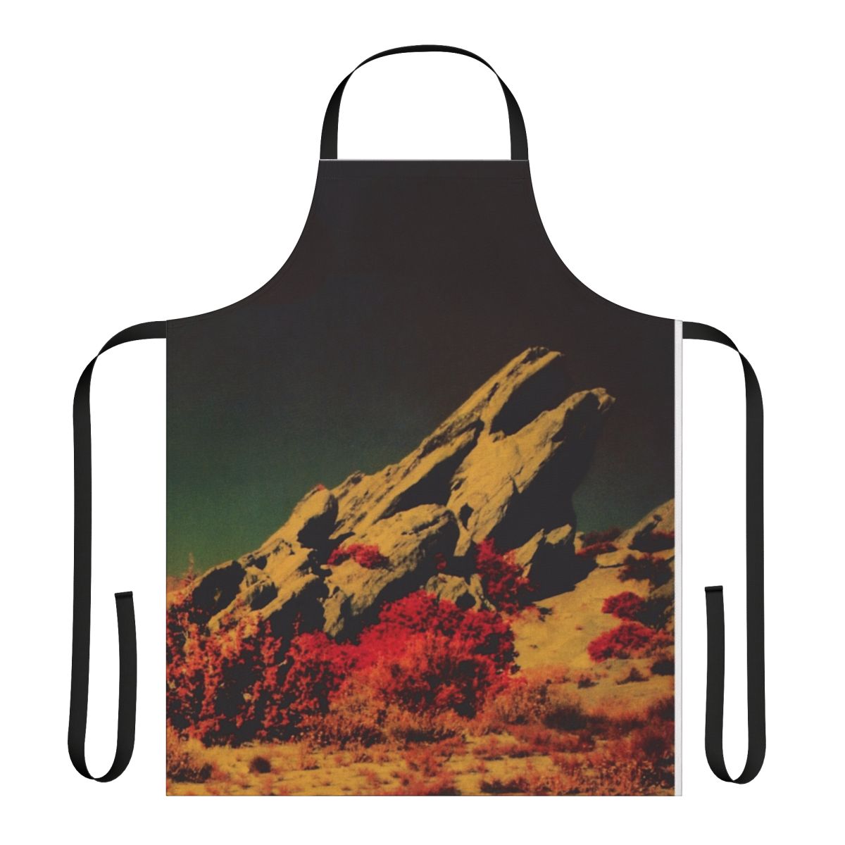 Punk rock style apron featuring the Dark Continent album cover design