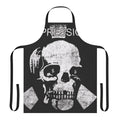 Depression-themed punk rock apron with bold design