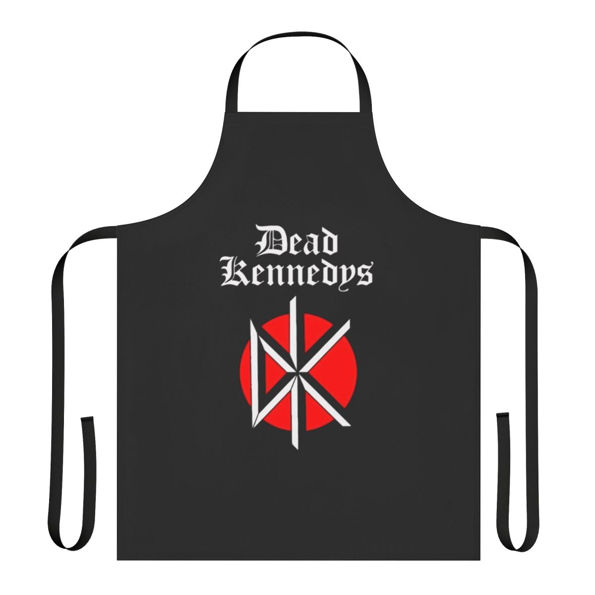 Punk rock-inspired apron featuring the iconic Dead Kennedys logo