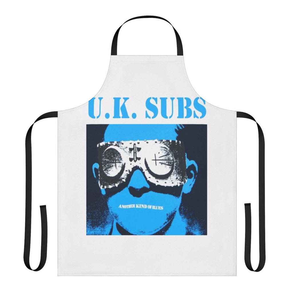 Punk rock themed apron featuring the album artwork for U.K. Subs' 'Another Kind of Blues'