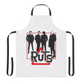 Punk rock-themed apron with The Ruts and Ramones-inspired design