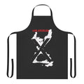 Punk rock inspired apron with X Los Angeles logo