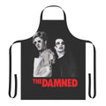 Punk rock inspired apron featuring The Damned band logo and imagery
