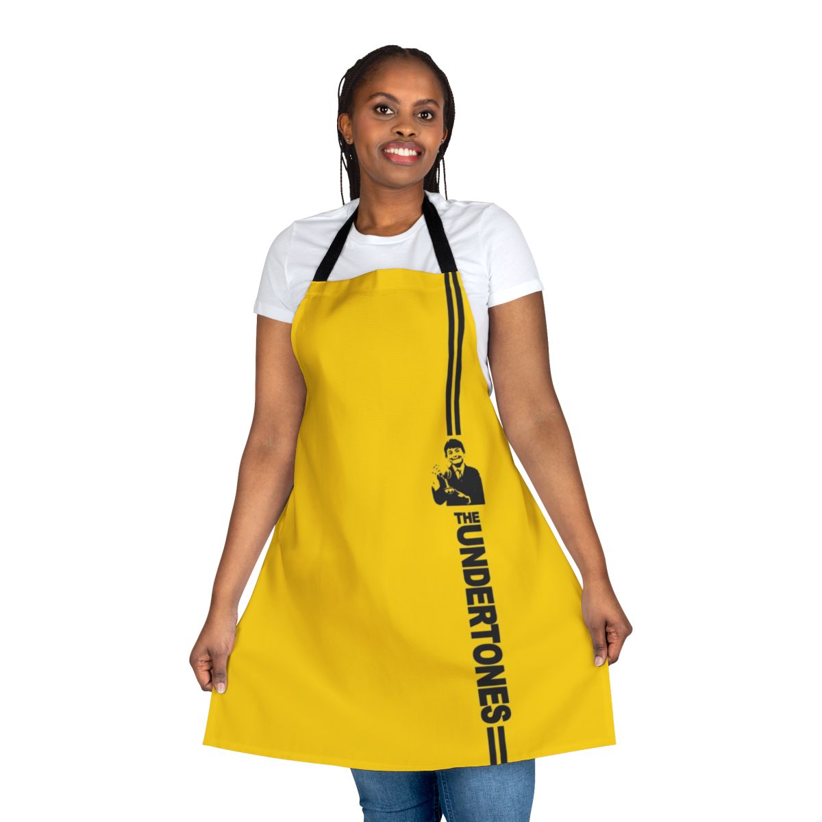 Punk Rock Inspired Apron featuring The Undertones band logo