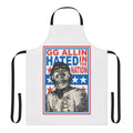 Punk rock inspired apron featuring the artwork and name of the controversial musician Gg Allin and his album "Hated In The Nation"