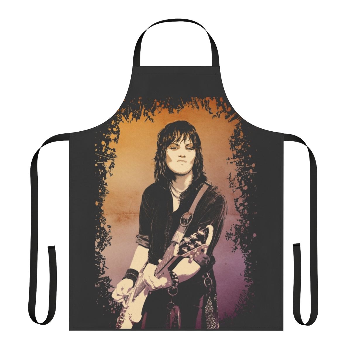 Runaways band inspired apron with punk rock design