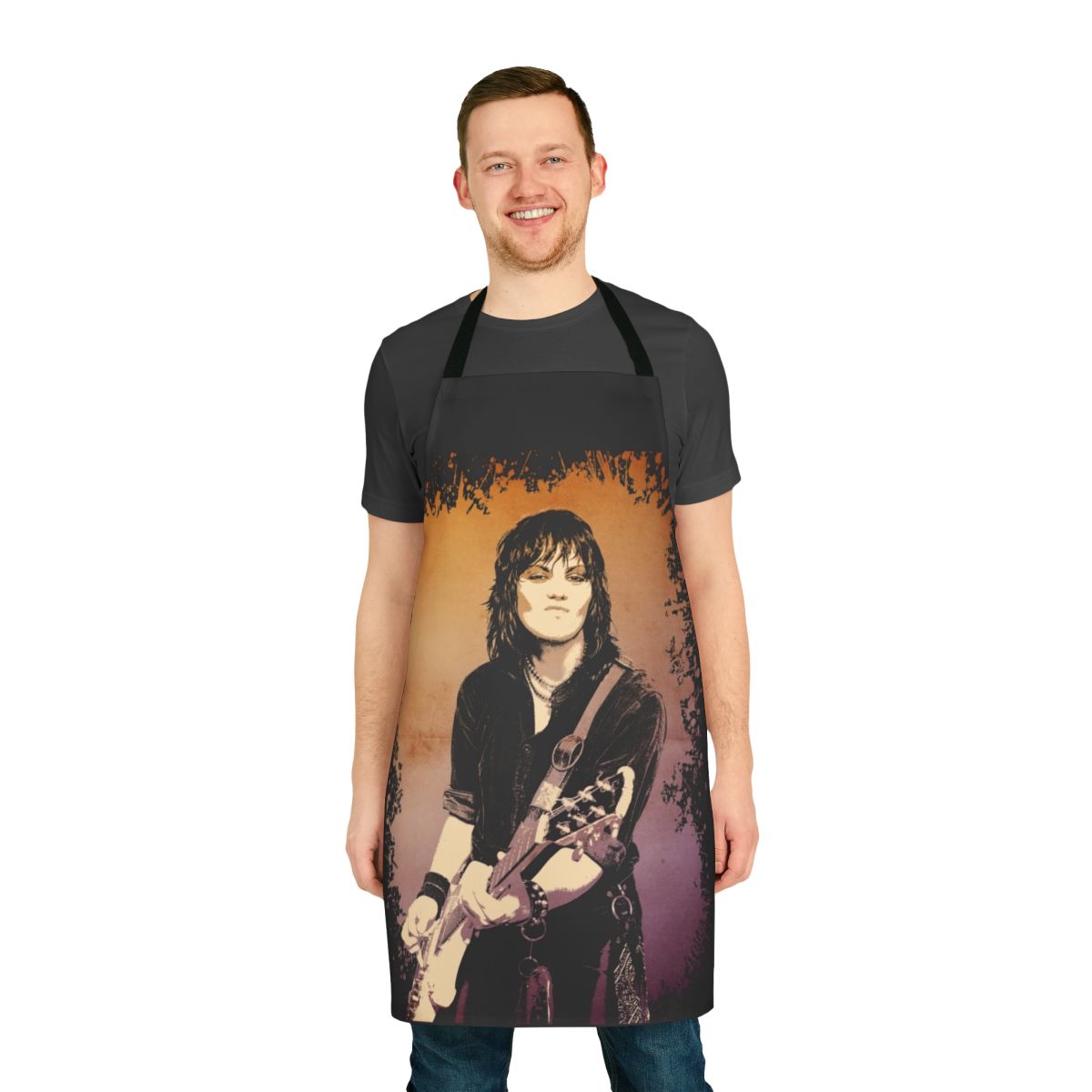 Runaways band inspired apron with punk rock design