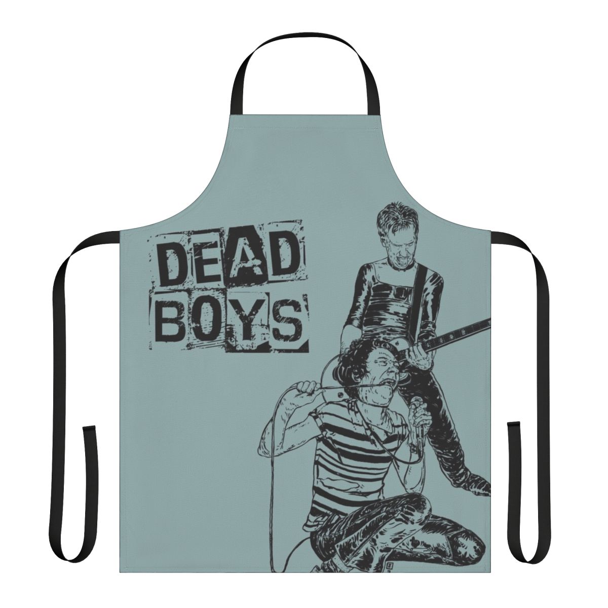 Vintage-style apron featuring the logo and name of the punk rock band Dead Boys