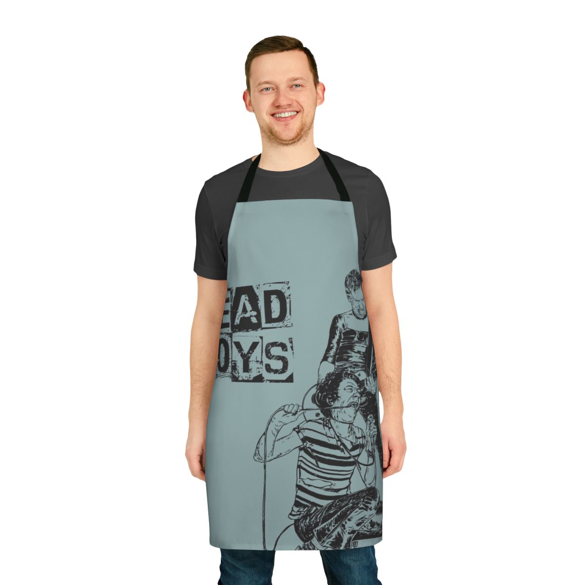 Vintage-style apron featuring the logo and name of the punk rock band Dead Boys