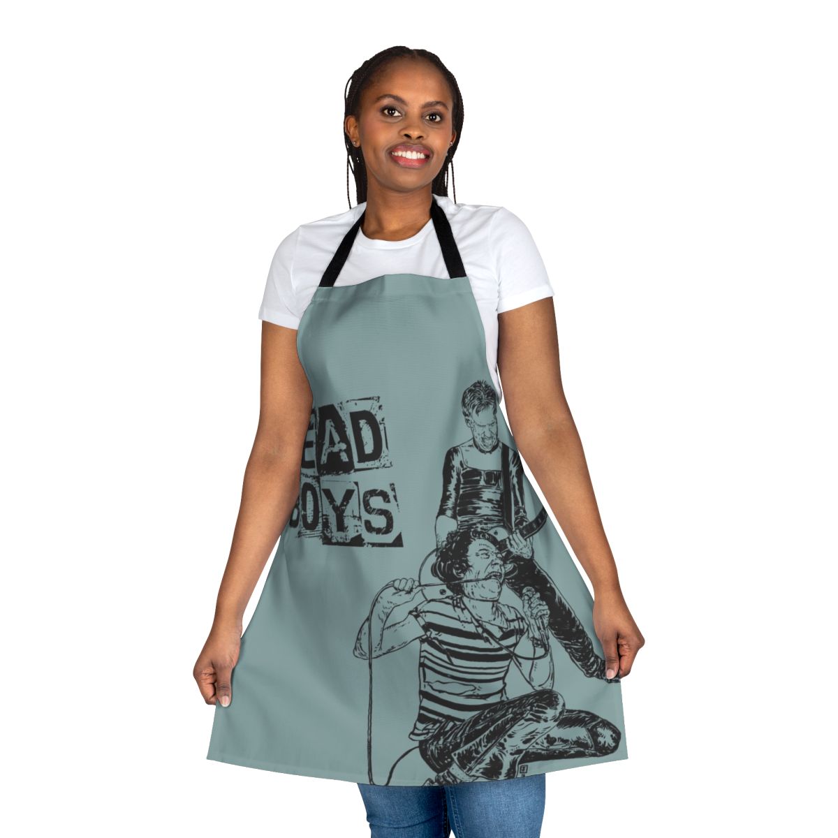 Vintage-style apron featuring the logo and name of the punk rock band Dead Boys