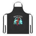 Apron featuring the Bikini Kill band logo and punk rock music design