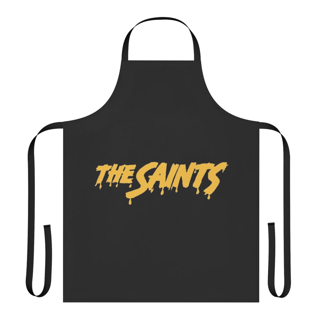 Punk rock themed apron featuring the Saints band logo