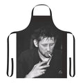 Apron featuring a photograph of punk rock singer Shane Macgowan of The Pogues smoking a cigarette