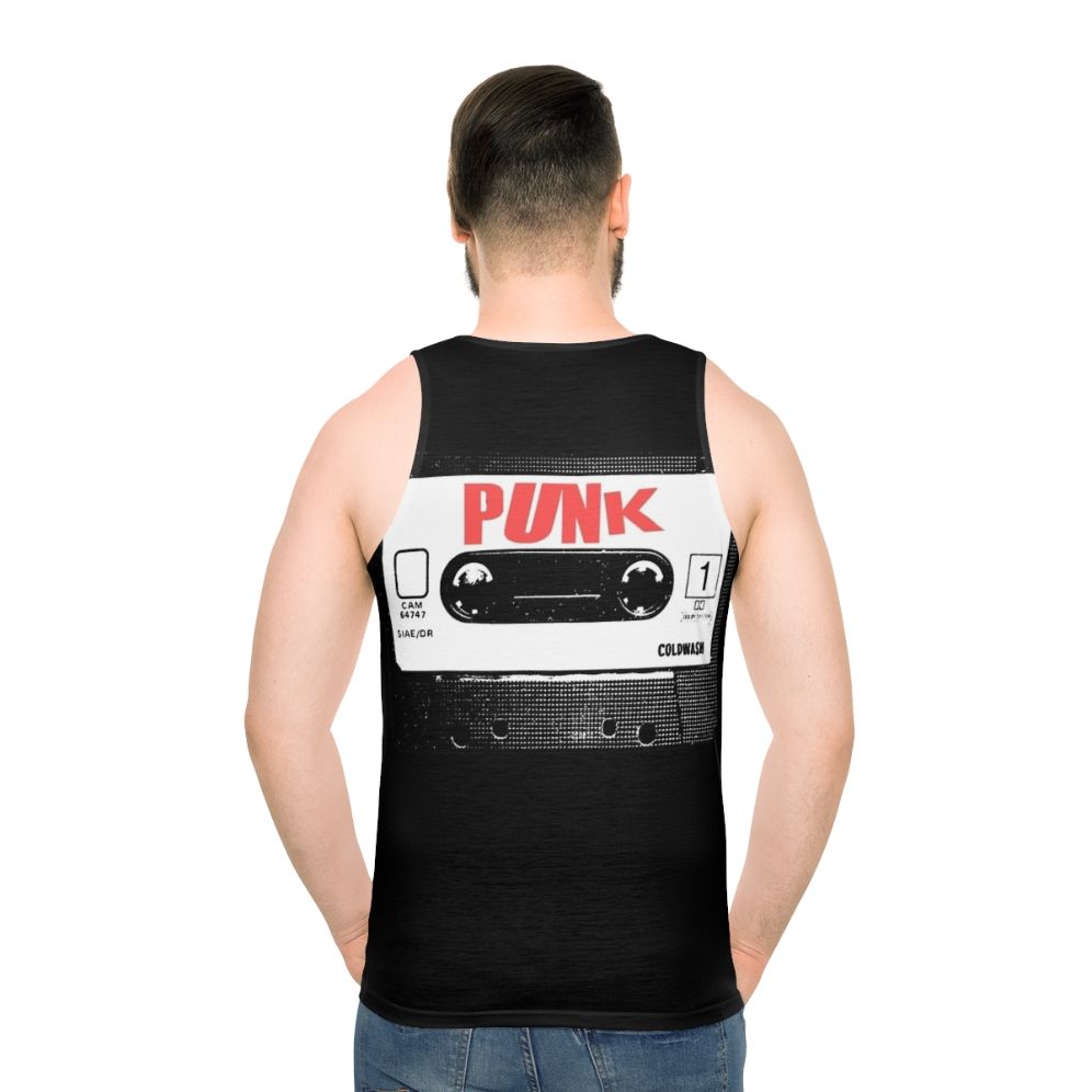 Punk unisex tank top with British punk music inspired design