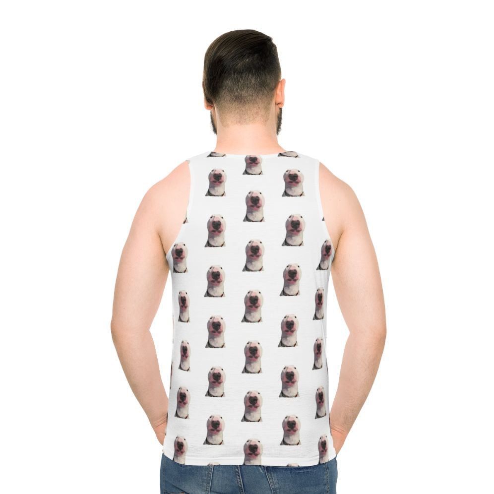 Puppernelson Bull Terrier Meme Cartoon Face Unisex Tank Top