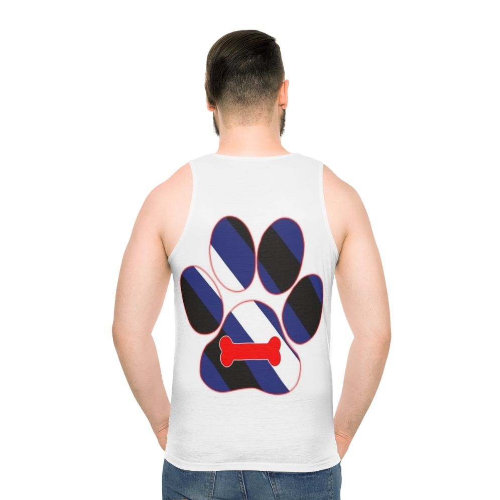 Puppy play paw print unisex pride tank top