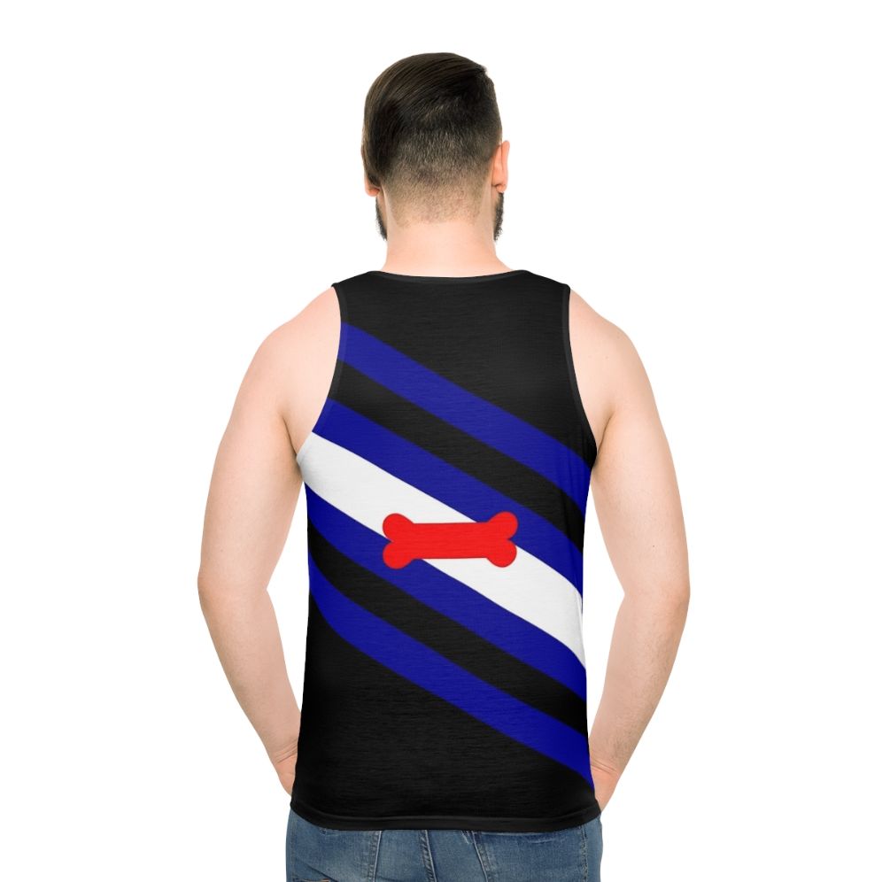 Unisex Tank Top with Puppy Play Pride Flag Design
