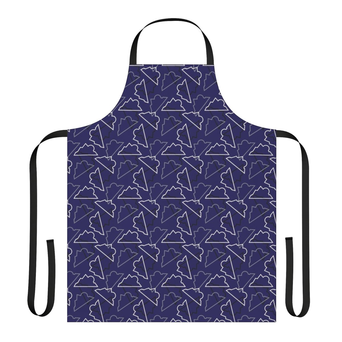 Colorado Rockies pattern purple background apron