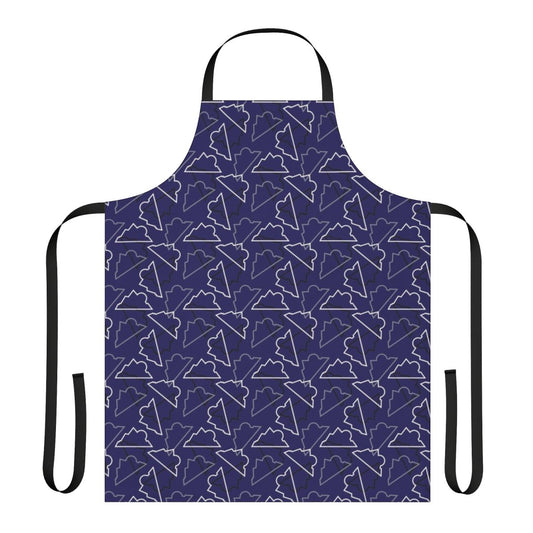 Colorado Rockies pattern purple background apron