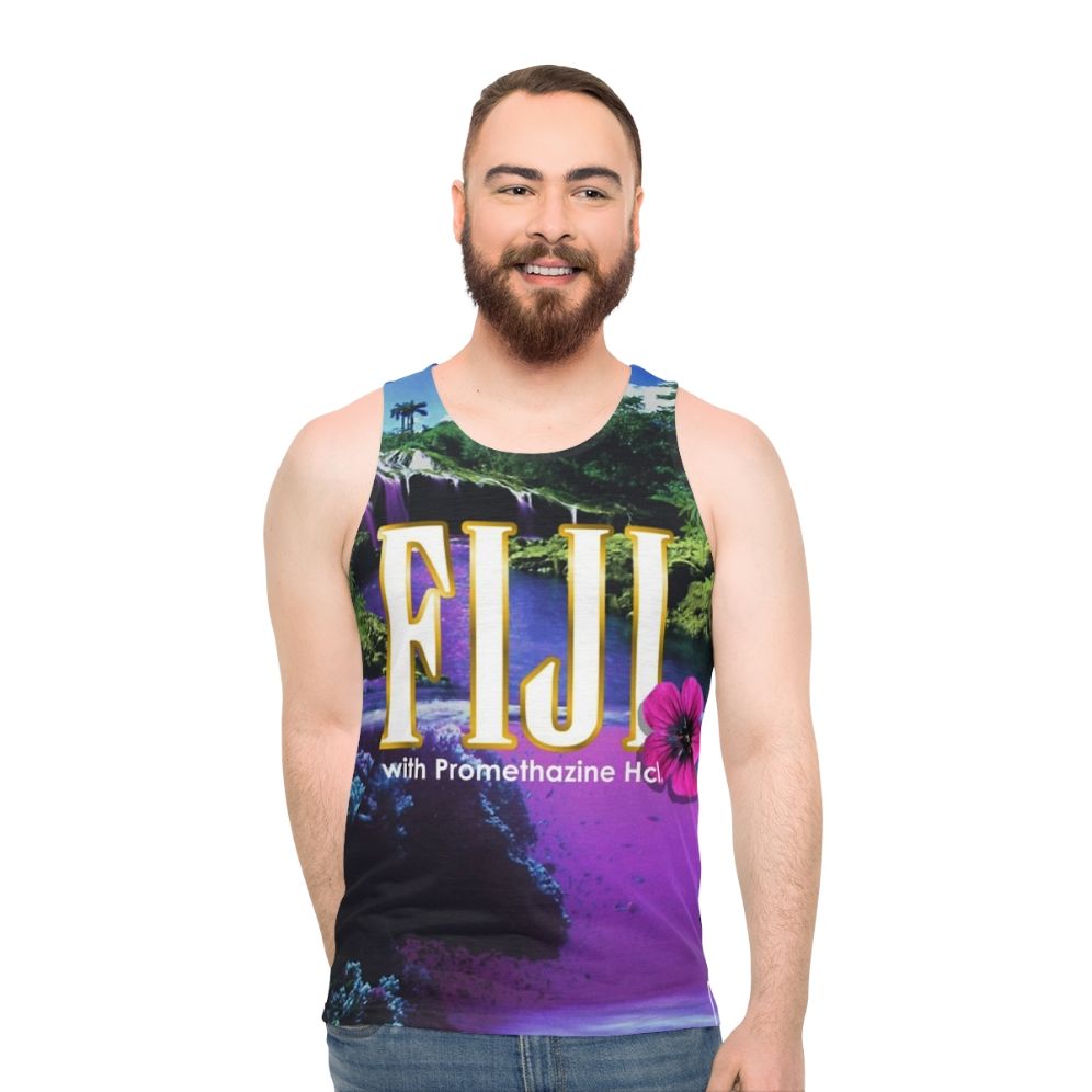 Purple vaporwave aesthetic unisex tank top