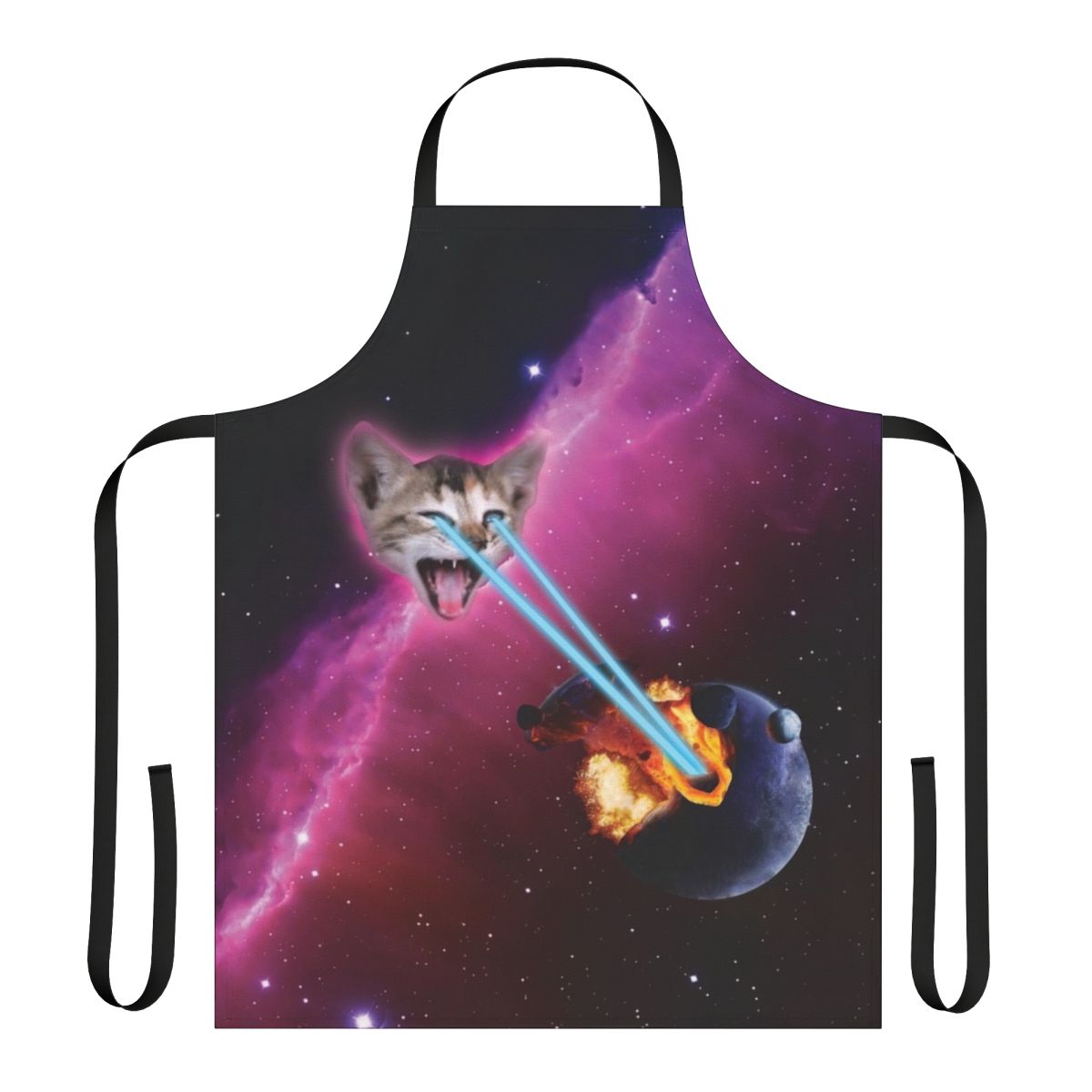 Laser Cat Apron Destroying a Planet