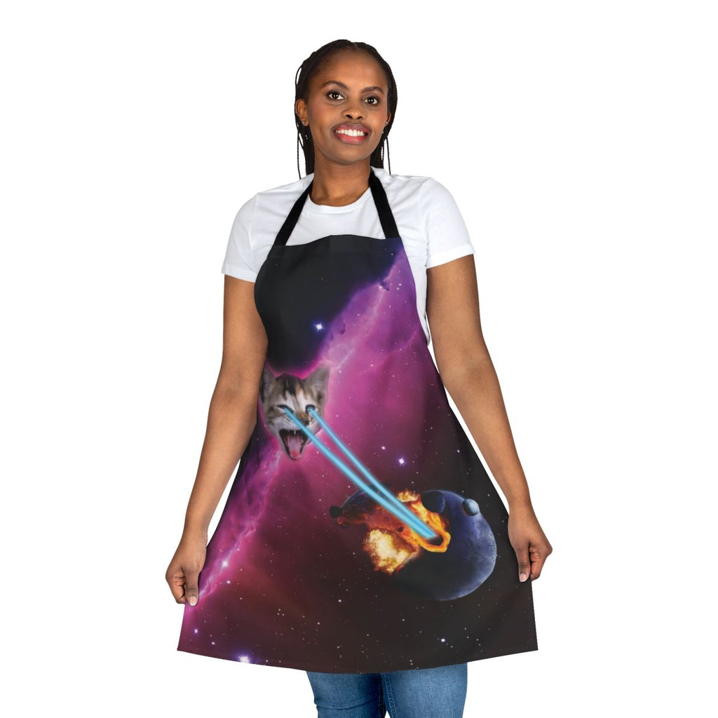 Laser Cat Apron Destroying a Planet